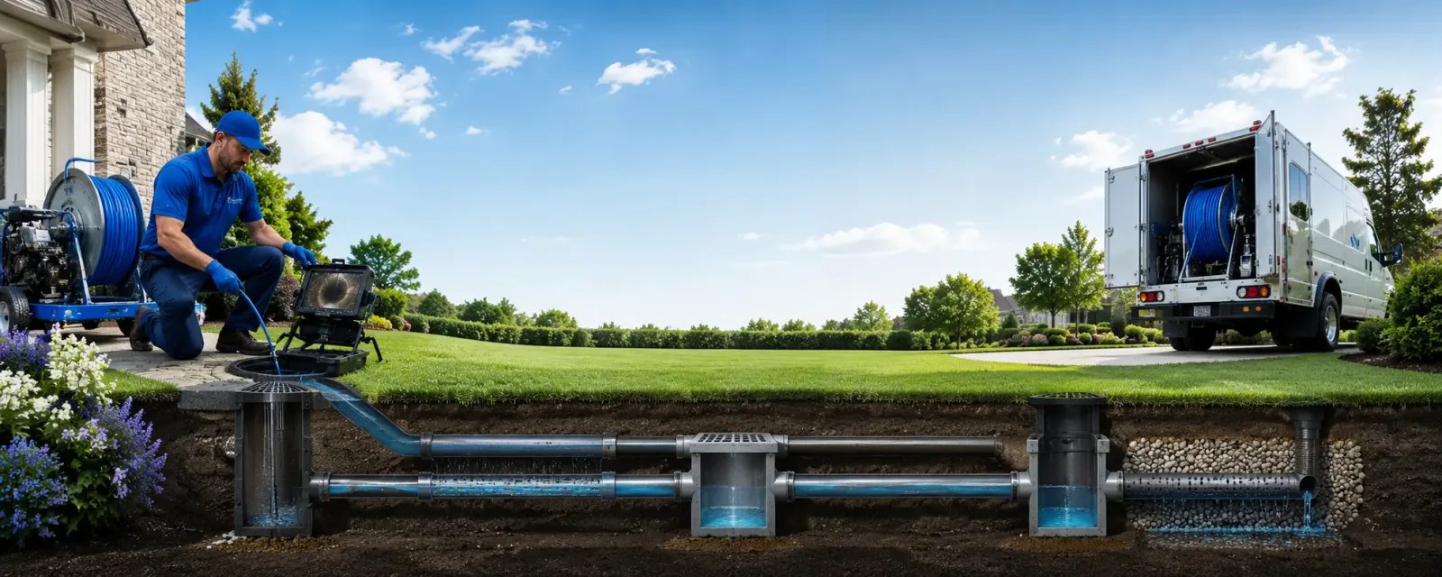 Outdoor drain cleaning information for La Conner, WA